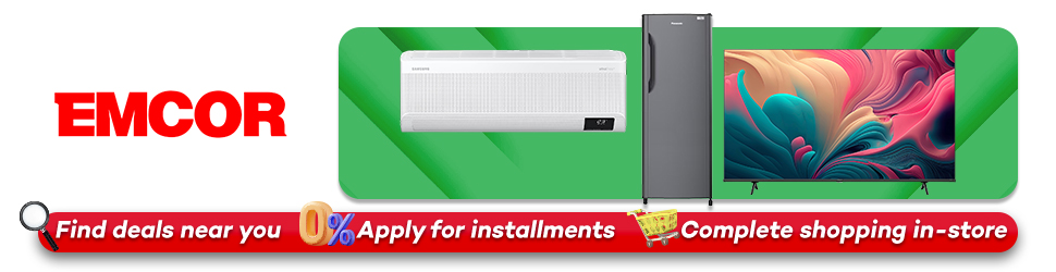 Banner showing Emcor collections at Shopping Mall Philippines